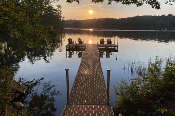 Eagle’s Cove Retreat at Damariscotta Lake| Private dock - Image 1